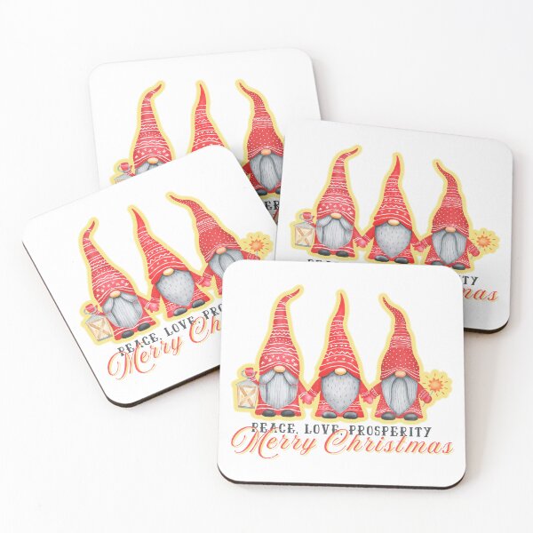 Item preview, Team Christmas Gnomes wish you peace, love and prosperity on their Mission Joy. designed and sold by FreeSoulLab.