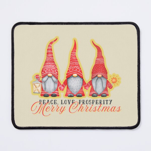 Item preview, Team Christmas Gnomes wish you peace, love and prosperity on their Mission Joy. designed and sold by FreeSoulLab.