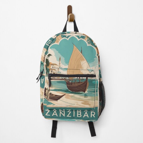 Item preview, Zanzibar Vintage Travel Poster designed and sold by TravelerRat.