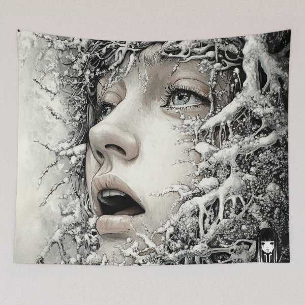 Artikelvorschau, Entwined in Winters Griff - Weihnachts-Horror-Manga-Anime-Mädchen entworfen und verkauft von ForsakenFrames.
