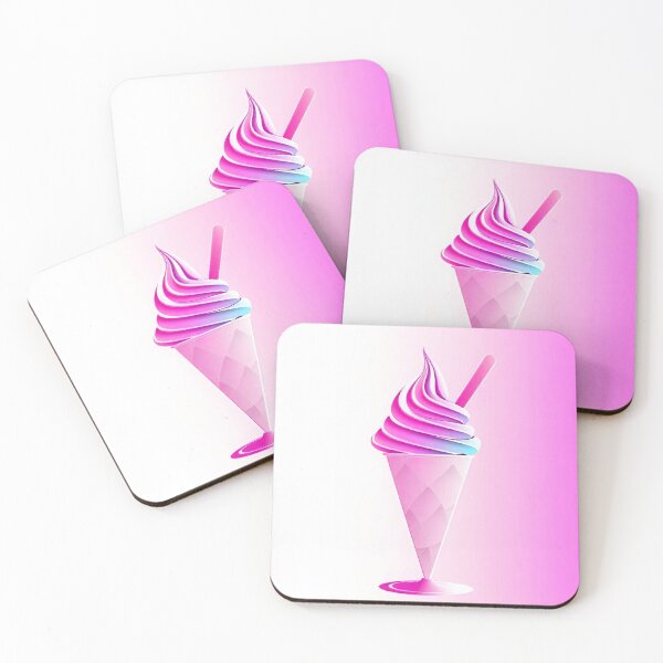 Item preview, Hyper Pink Dream: Gradient Ice Cream Illustration designed and sold by hjian8219.