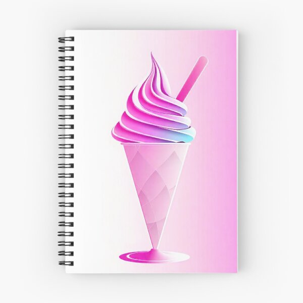 Item preview, Hyper Pink Dream: Gradient Ice Cream Illustration designed and sold by hjian8219.