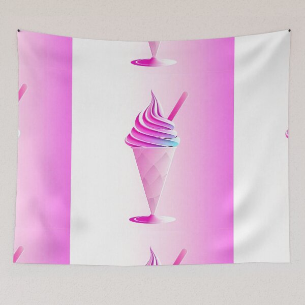 Item preview, Hyper Pink Dream: Gradient Ice Cream Illustration designed and sold by hjian8219.