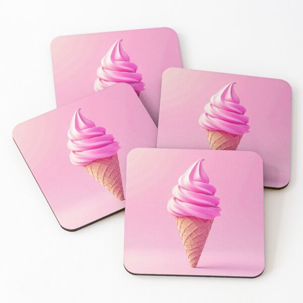 Item preview, Hyper Pink Dream: Gradient Ice Cream Illustration designed and sold by hjian8219.
