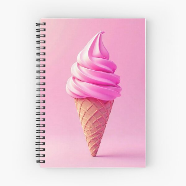 Item preview, Hyper Pink Dream: Gradient Ice Cream Illustration designed and sold by hjian8219.