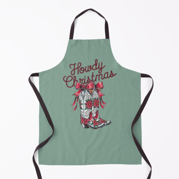 Item preview, Howdy Christmas Cowboy Coquette, Western Christmas Boots designed and sold by Creative-Hearts.