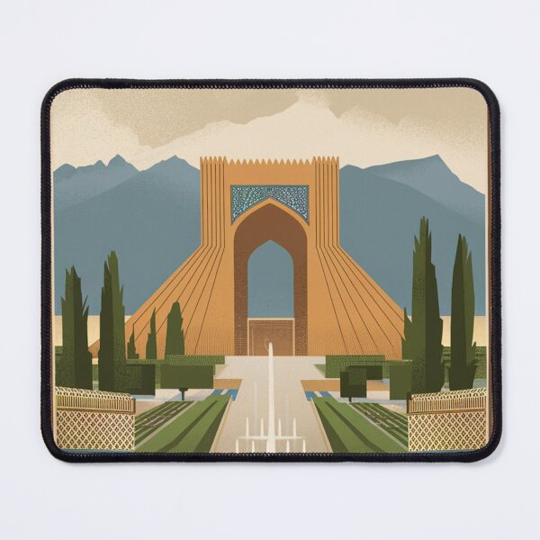 Item preview, Tehran Vintage Travel Poster designed and sold by TravelerRat.