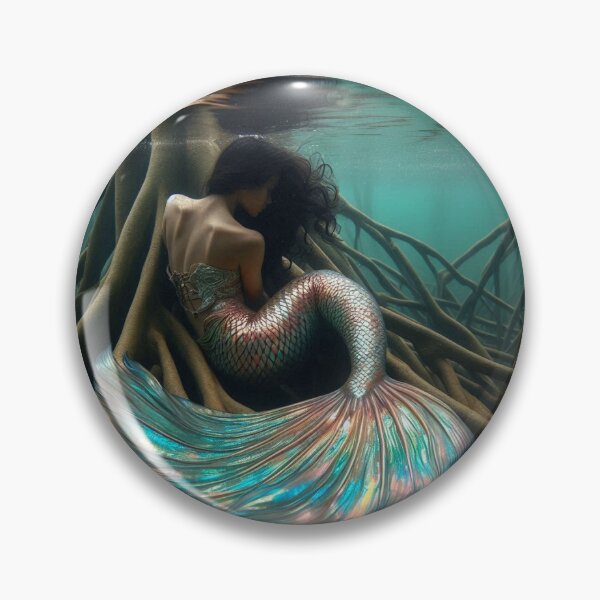 Item preview, Mangrove Roots Mermaid designed and sold by piscesmermaid.