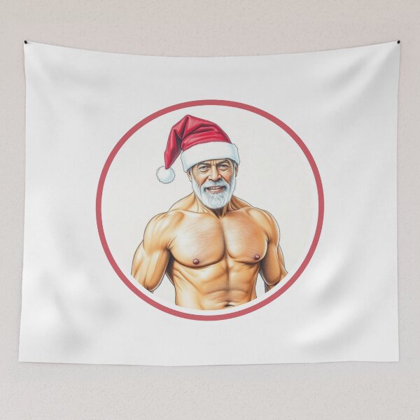 Item preview, Santa Claus is muscular designed and sold by muscledaddies.