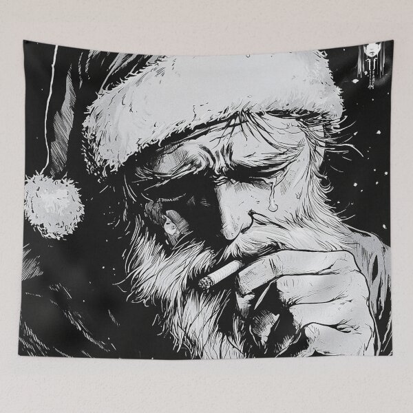 Item preview, worlds been naughty 1 - black and white christmas melancholic manga anime santa designed and sold by ForsakenFrames.