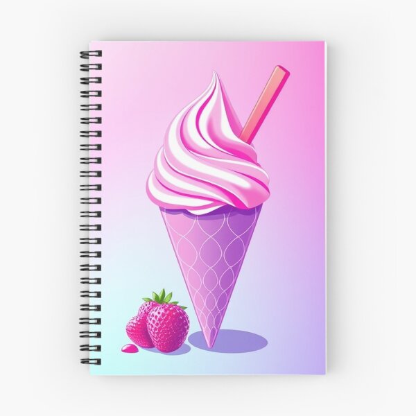 Item preview, Hyper Pink Dream: Gradient Ice Cream Illustration designed and sold by hjian8219.