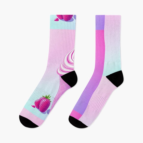 Item preview, Hyper Pink Dream: Gradient Ice Cream Illustration designed and sold by hjian8219.