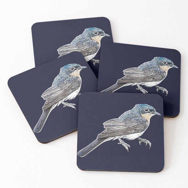 Item preview, Satin Flycatcher White Alternate Design  designed and sold by designsasstultd.