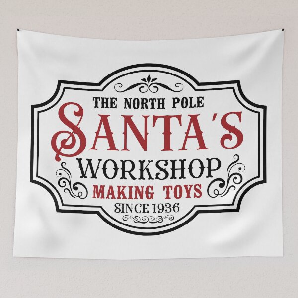 Item preview, Santa's Workshop Sign designed and sold by kimberpix.