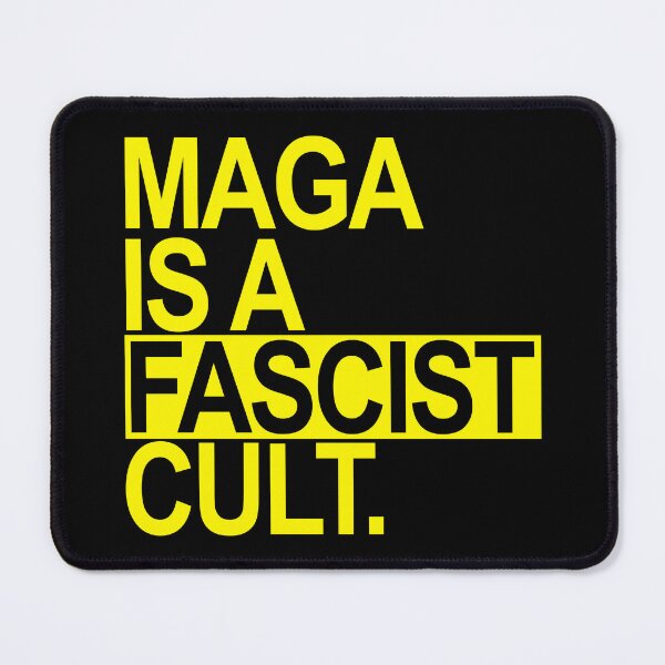 Item preview, MAGA is a FASCIST Cult - yellow box designed and sold by Thelittlelord.