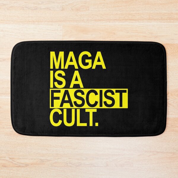 Item preview, MAGA is a FASCIST Cult - yellow box designed and sold by Thelittlelord.