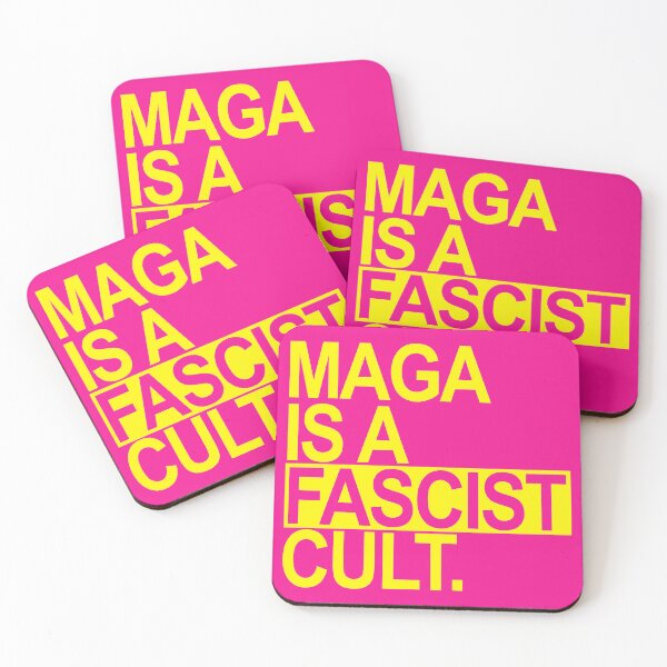 Item preview, MAGA is a FASCIST Cult - yellow box 2.0 designed and sold by Thelittlelord.