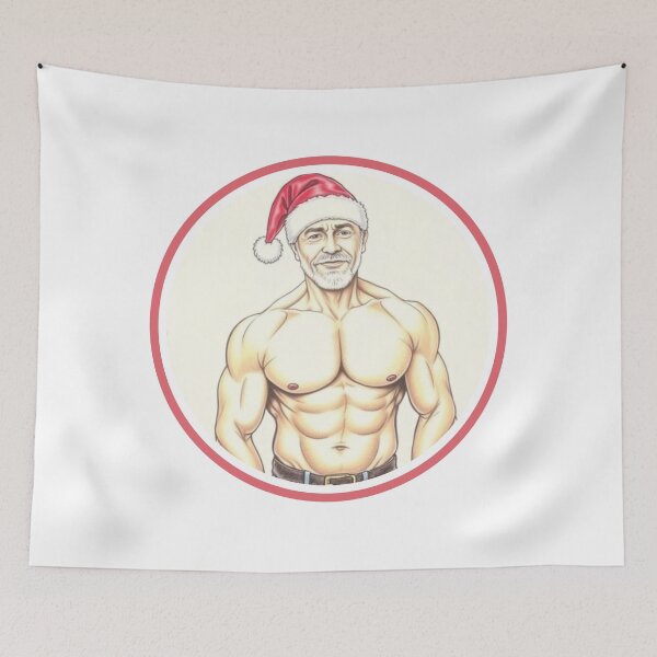Item preview, Merry Christmas from the Muscular Santa Claus designed and sold by muscledaddies.