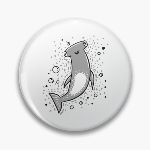 Item preview, Happy Hammerhead shark designed and sold by jasmineberry.