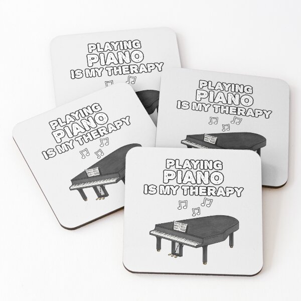 Item preview, Playing Piano Is My Therapy, Pianist Musician Funny designed and sold by doodlerob.
