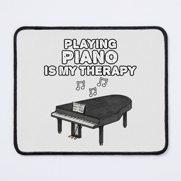 Item preview, Playing Piano Is My Therapy, Pianist Musician Funny designed and sold by doodlerob.