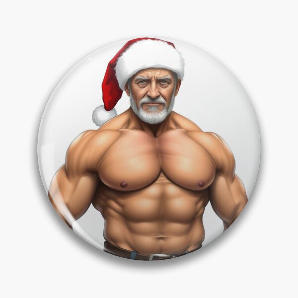 Item preview, Bodybuilder Santa Claus designed and sold by muscledaddies.