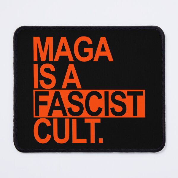 Item preview, MAGA is a FASCIST Cult - orange box designed and sold by Thelittlelord.