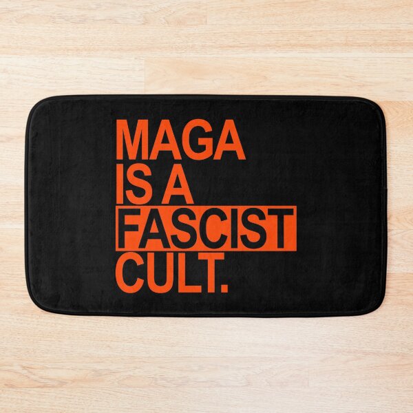 Item preview, MAGA is a FASCIST Cult - orange box designed and sold by Thelittlelord.