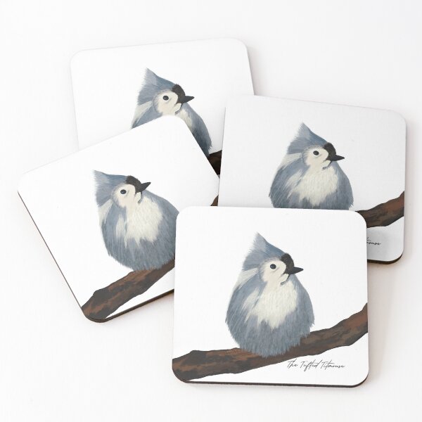 Item preview, The Tufted Titmouse Painting  designed and sold by Ophirah Studio.