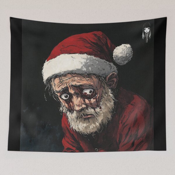 Item preview, worlds been naughty 4 - black and white christmas melancholic manga anime santa designed and sold by ForsakenFrames.