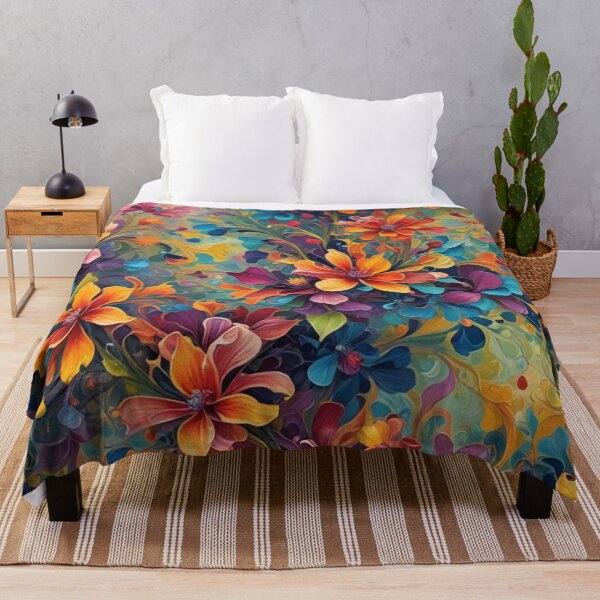Item preview, Abstract Colorful Floral Pattern designed and sold by calibrit.