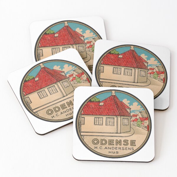 Item preview, Odense Funen Denmark Vintage Travel Decal designed and sold by hilda74.