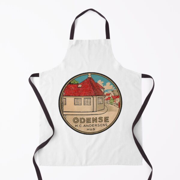 Item preview, Odense Funen Denmark Vintage Travel Decal designed and sold by hilda74.