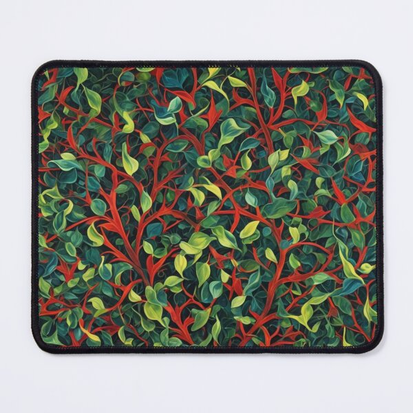 Item preview, Abstract Red and Green Holiday Leaves Pattern designed and sold by calibrit.