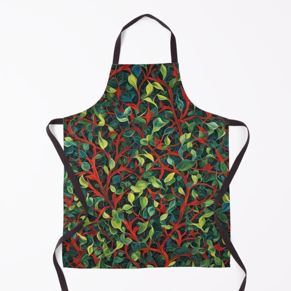 Item preview, Abstract Red and Green Holiday Leaves Pattern designed and sold by calibrit.