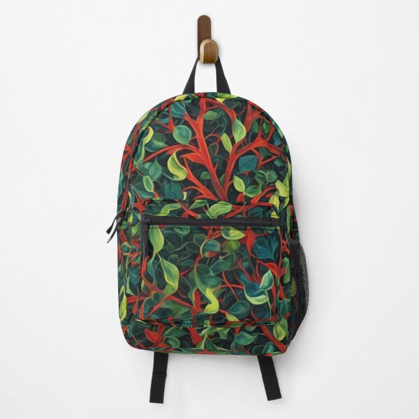 Item preview, Abstract Red and Green Holiday Leaves Pattern designed and sold by calibrit.