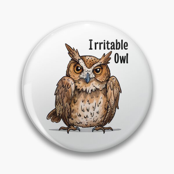 Item preview, Búho irritable designed and sold by DanielsPODservices.