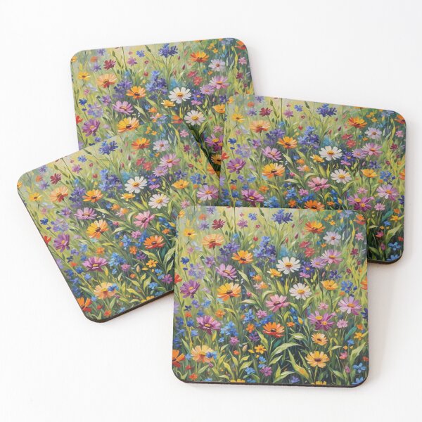 Item preview, Abstract Colorful Field of Flowers designed and sold by calibrit.