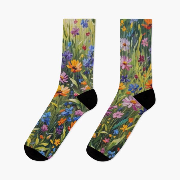 Item preview, Abstract Colorful Field of Flowers designed and sold by calibrit.