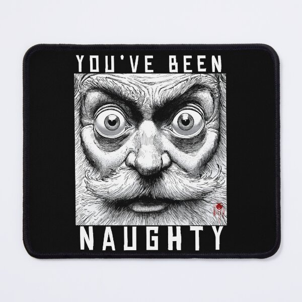 Item preview, youve been naughty 1 - black and white christmas horror manga anime santa designed and sold by ForsakenFrames.