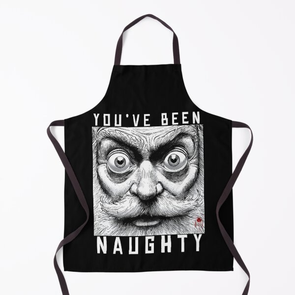 Item preview, youve been naughty 1 - black and white christmas horror manga anime santa designed and sold by ForsakenFrames.