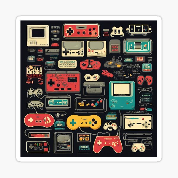 Item preview, Retro Consoles #2 designed and sold by Zenvo.