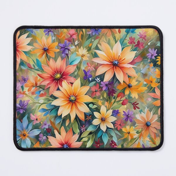 Item preview, Abstract Colorful Field of Flowers designed and sold by calibrit.
