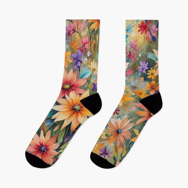 Item preview, Abstract Colorful Field of Flowers designed and sold by calibrit.