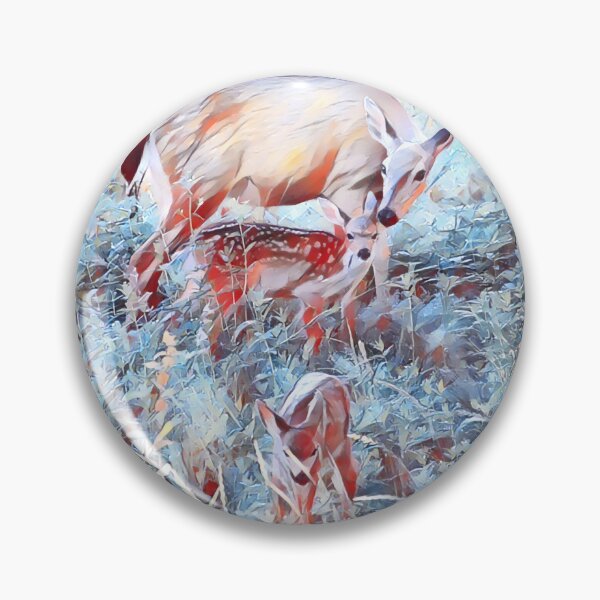 Item preview, Photo art of Mama Deer and Babies designed and sold by CreatedMuse.