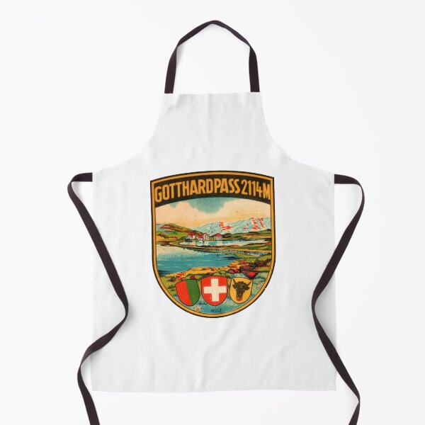 Item preview, Gotthard Pass Switzerland Vintage Travel Decal designed and sold by hilda74.