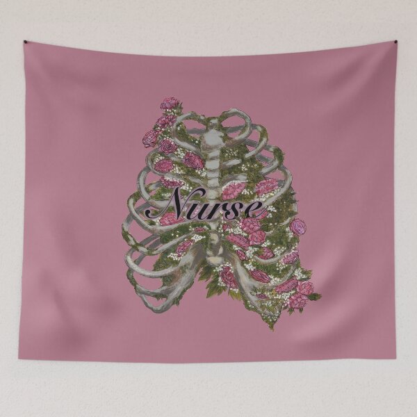 Item preview, Nurse Botanical Ribcage designed and sold by WeirdCreatureCo.