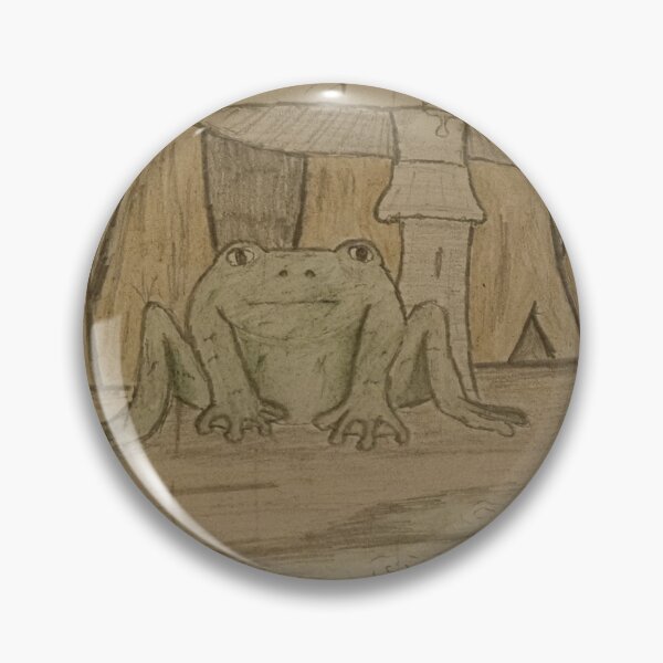 Item preview, Curious frog under a mushroom designed and sold by Keldore.