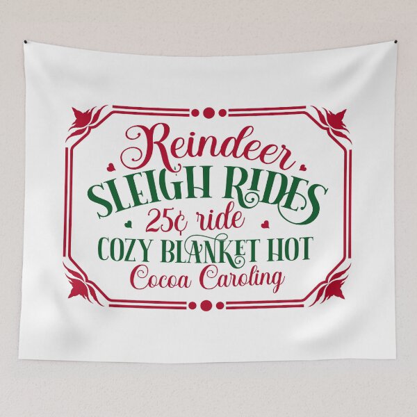 Item preview, Reindeer Sleigh Rides Sign designed and sold by kimberpix.