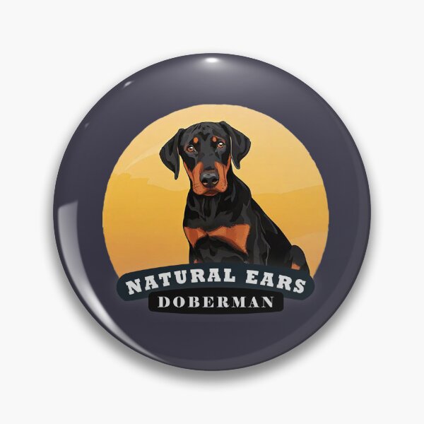 Item preview, NATURAL EARS DOBERMAN illustration designed and sold by pigasousshop.